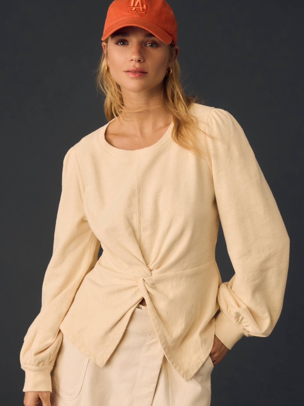Pilcro Twist-Front Sweatshirt  size S
